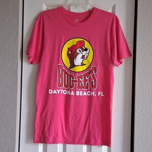 Buc'ee's Daytona Beach, FL Fushia Pink Short Sleeve Tee - Women's Size S